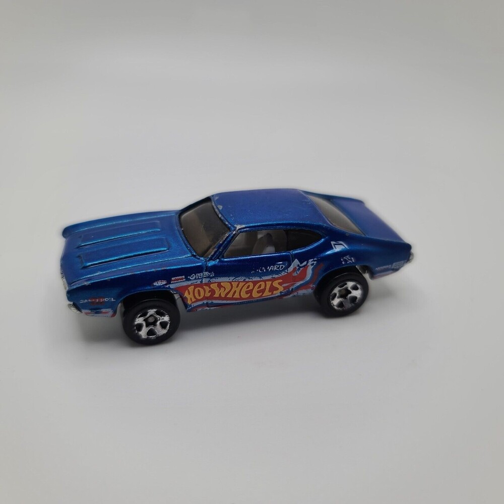 Hot Wheels 93 Warner Oldsmobile Metallic Blue Mattel Loose Car Thailand Vintage